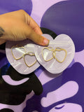 HEART ROLEX EARRINGS
