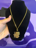 HK W/ AK NECKLACE